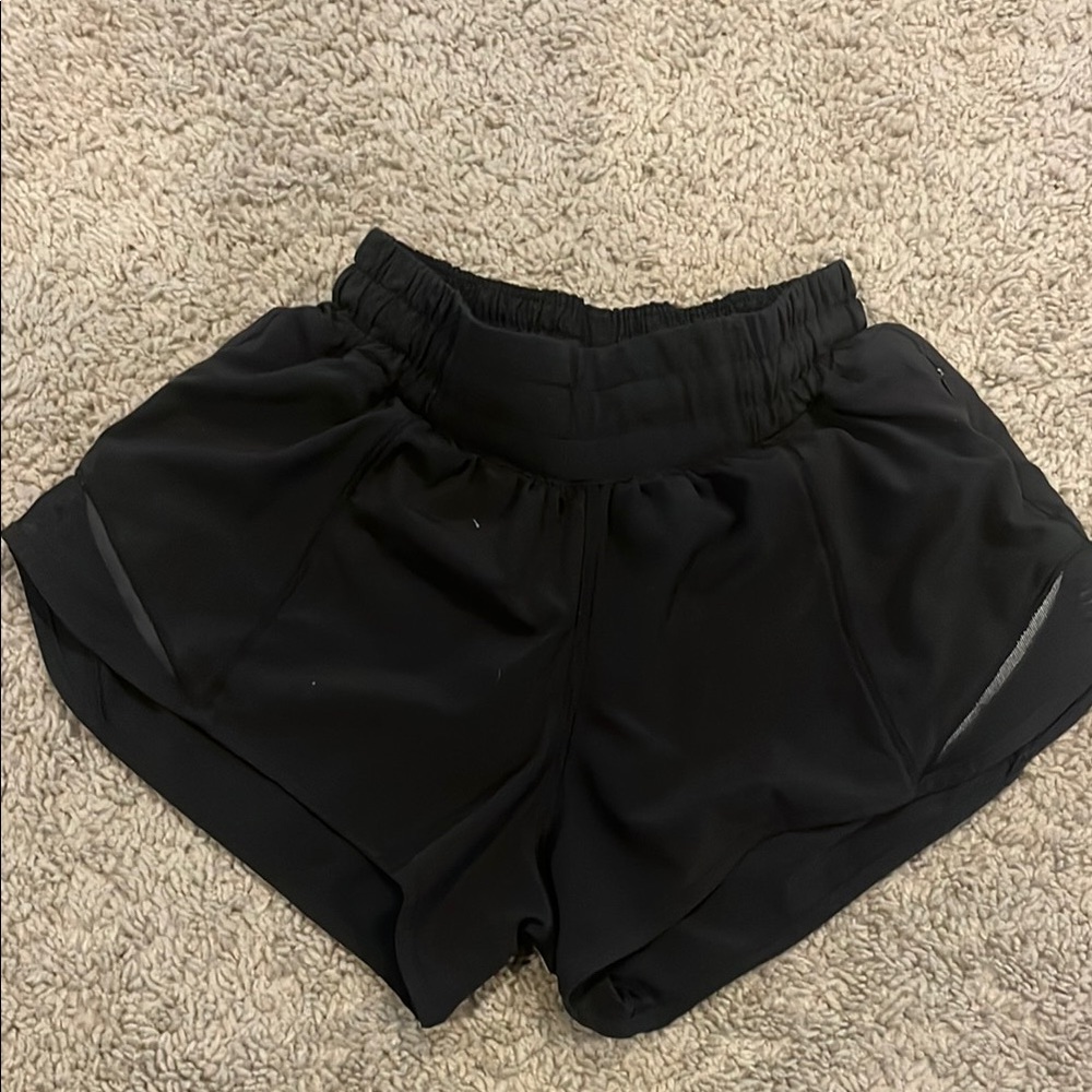Lululemon Athletica Black Athletic Shorts Lightweight Performance